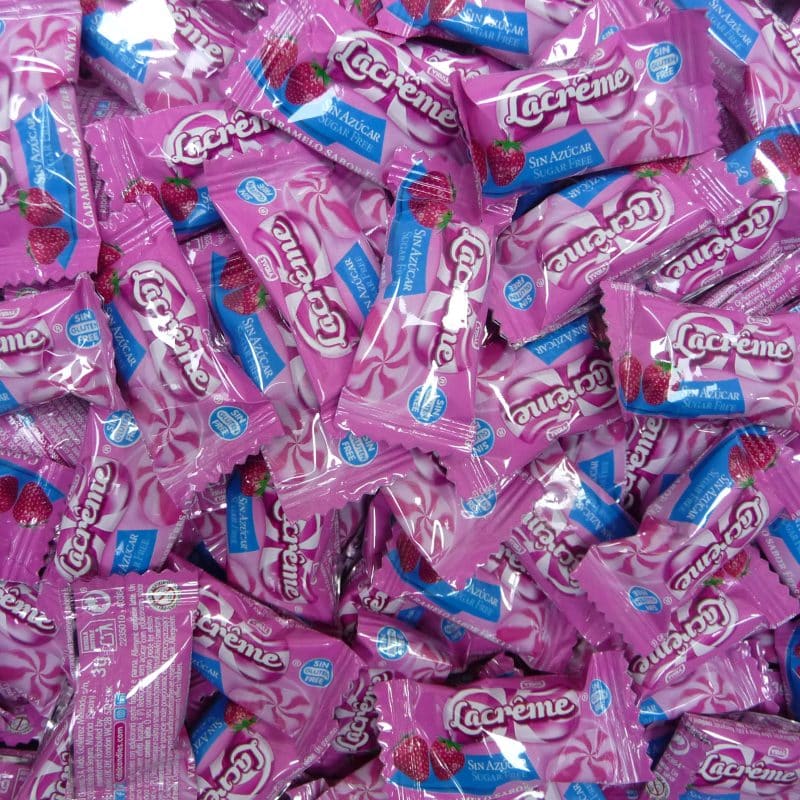 bonbon sans sucre creme fraise vidal