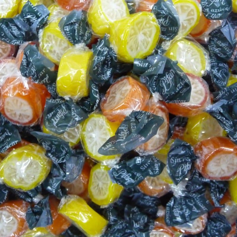 bonbon sans sucre tranche orange citron pifarre