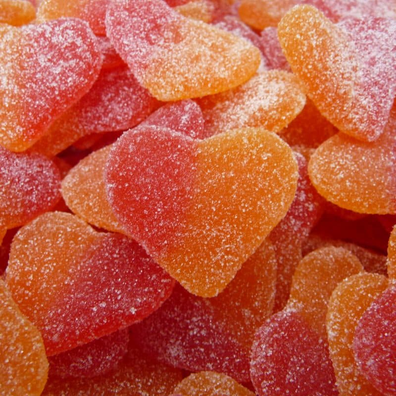 bonbons en vrac coeur peche dulce espagne