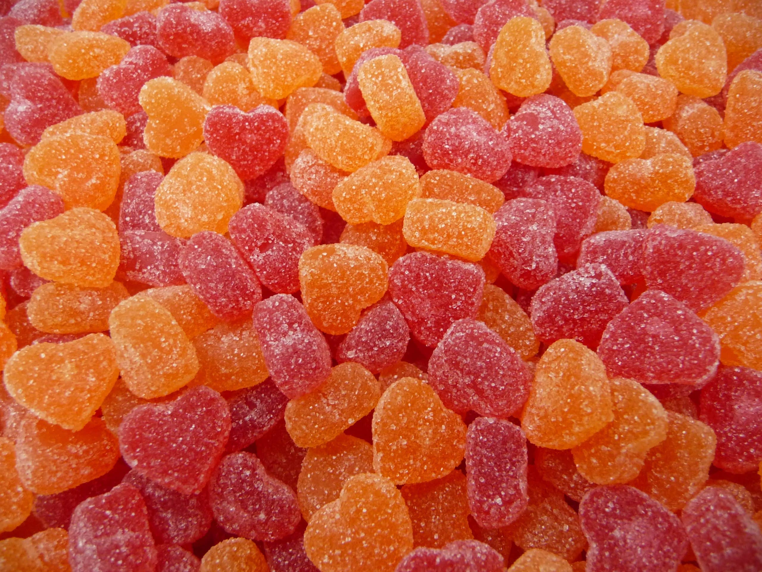 bonbons en vrac mini coeur peche dulce plus espagne