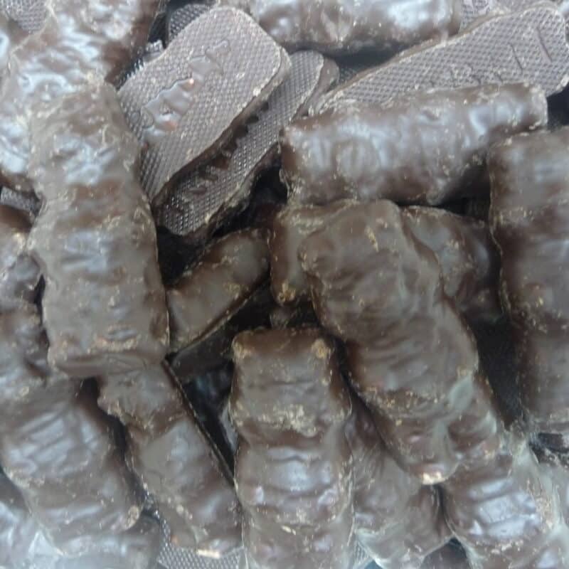 bonbons vrac ours guimauve chocolat noir lutti