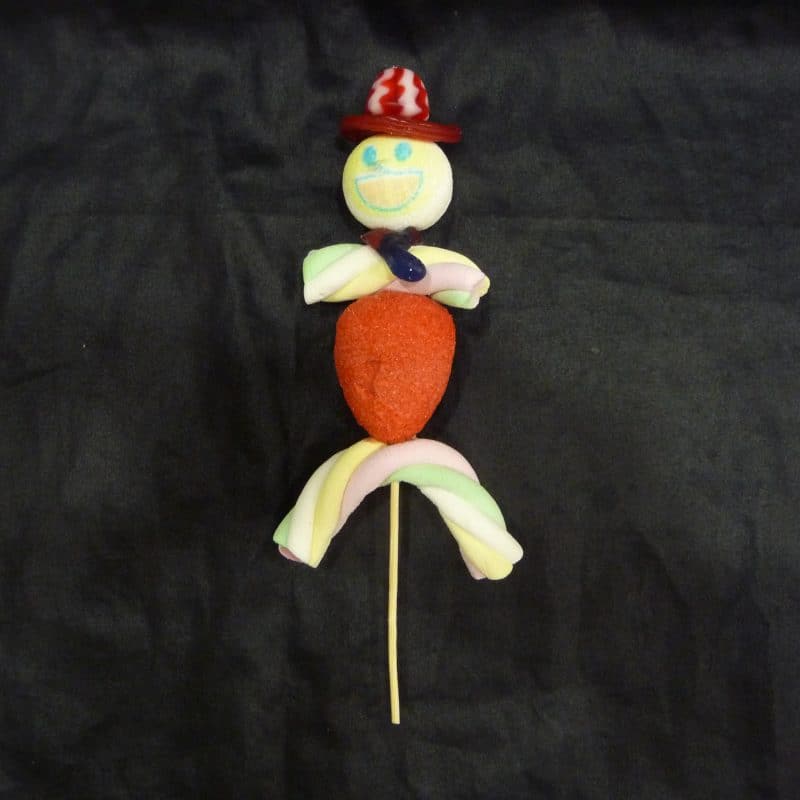 Brochette de bonbons bonhomme