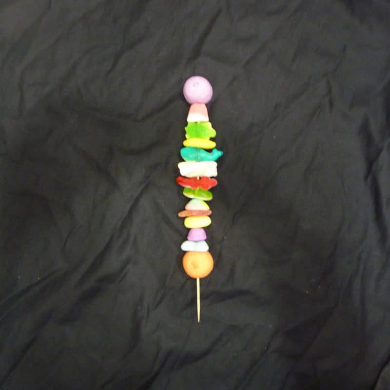 Brochette de bonbons basiques