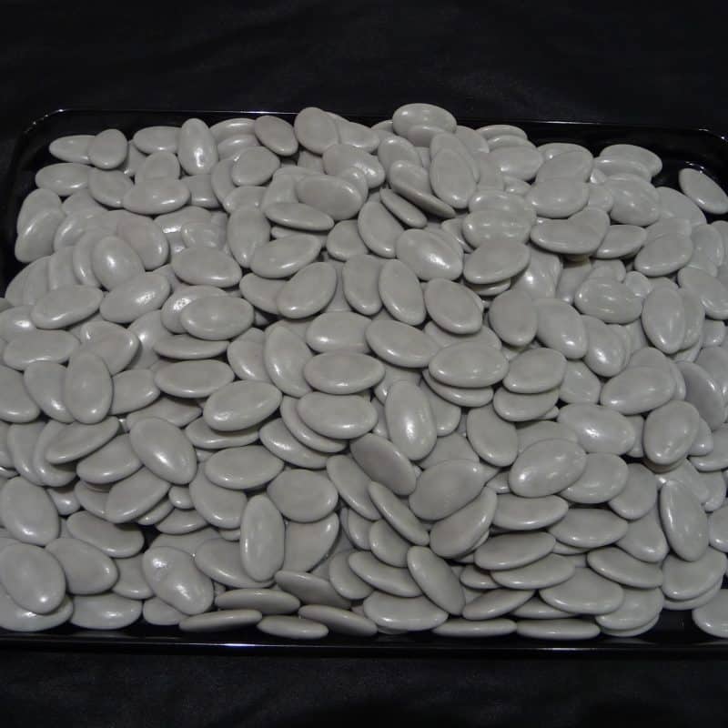 Dragée vrac brillant chocolat couleur gris lune