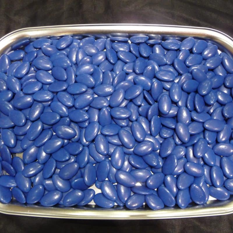 Dragée vrac brillant chocolat couleur bleu roy
