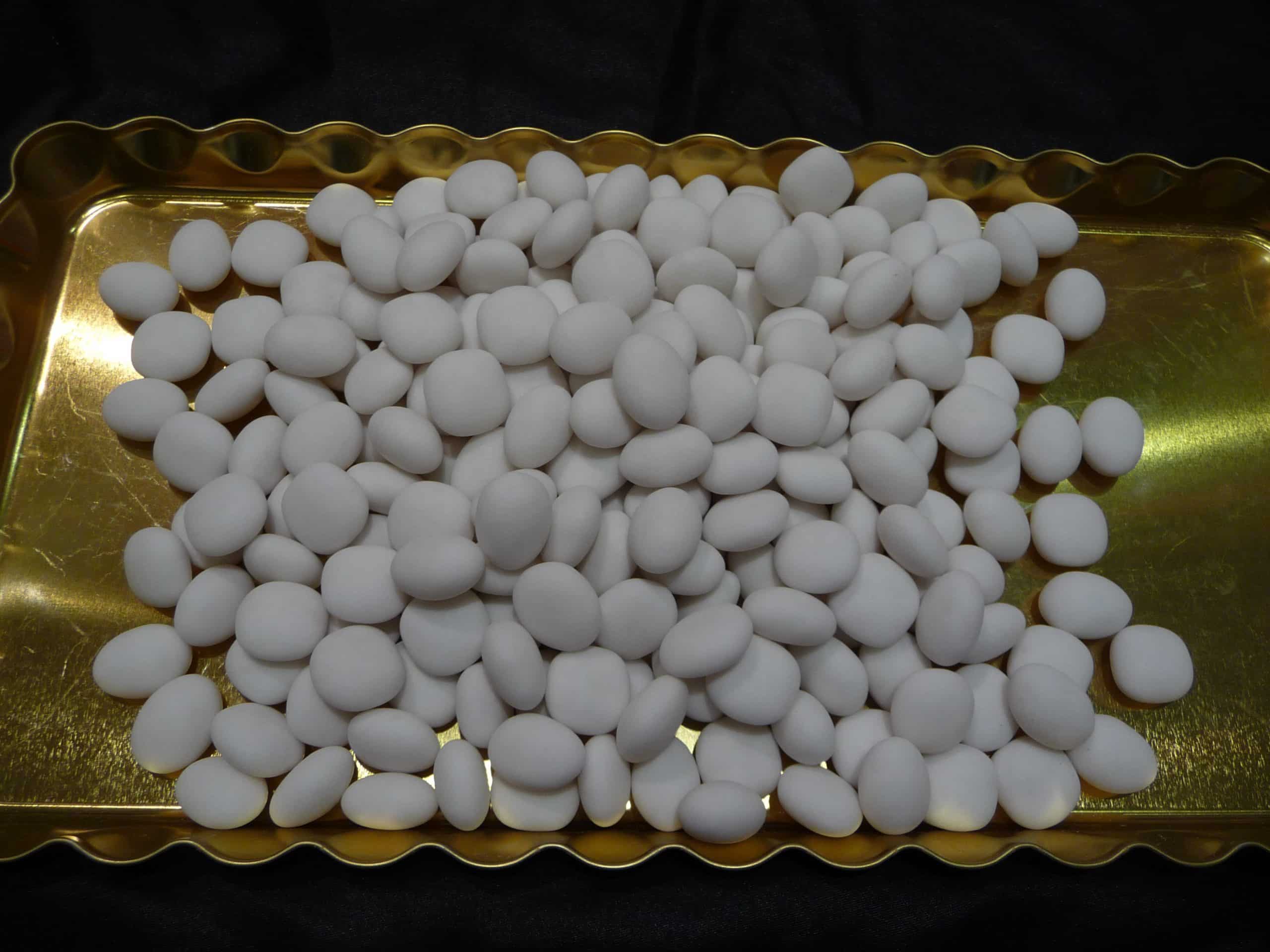 Dragée fruits sublimes pâte de fruit blanc mat