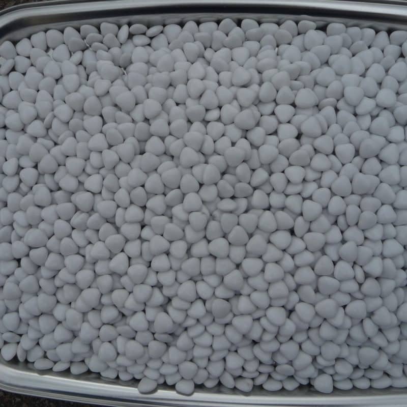 Dragée vrac brillant mini coeur chocolat blanc