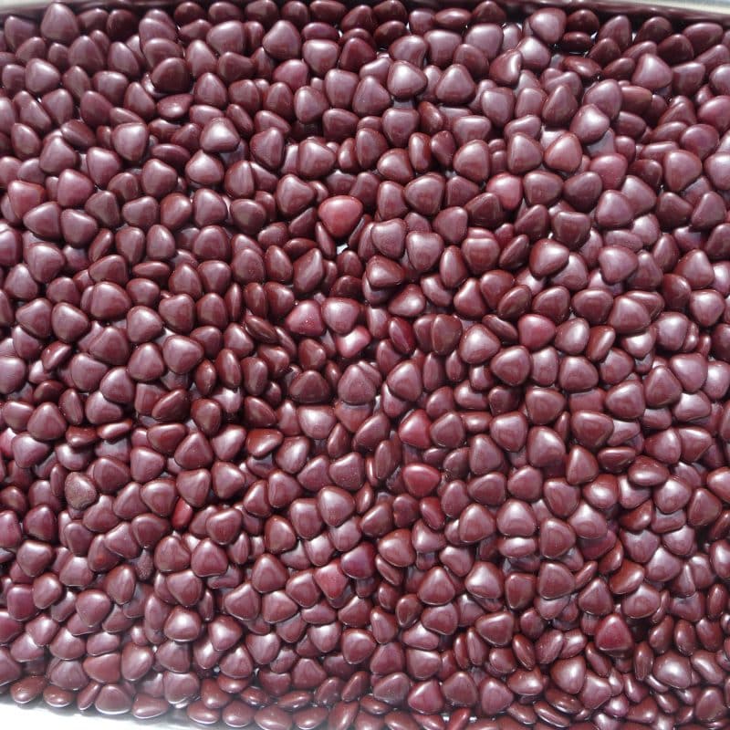 Dragée vrac brillant mini coeur chocolat chocolat