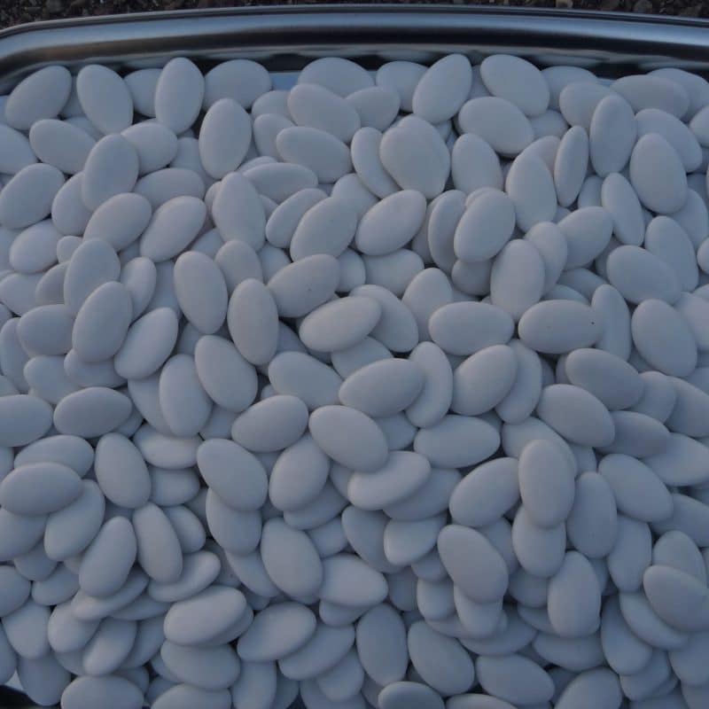 Dragée vrac brillant chocolat couleur blanc Adam