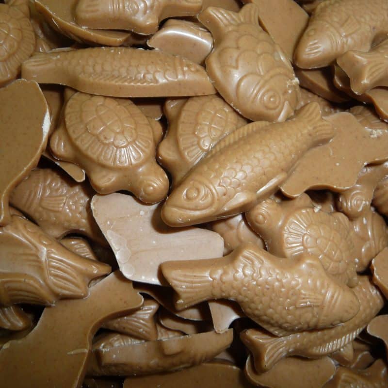 friture blonde chocolat blanc caramelise schaal