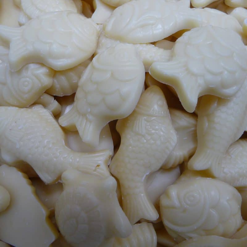 friture chocolat blanc paques schaal chocolatier ivarine