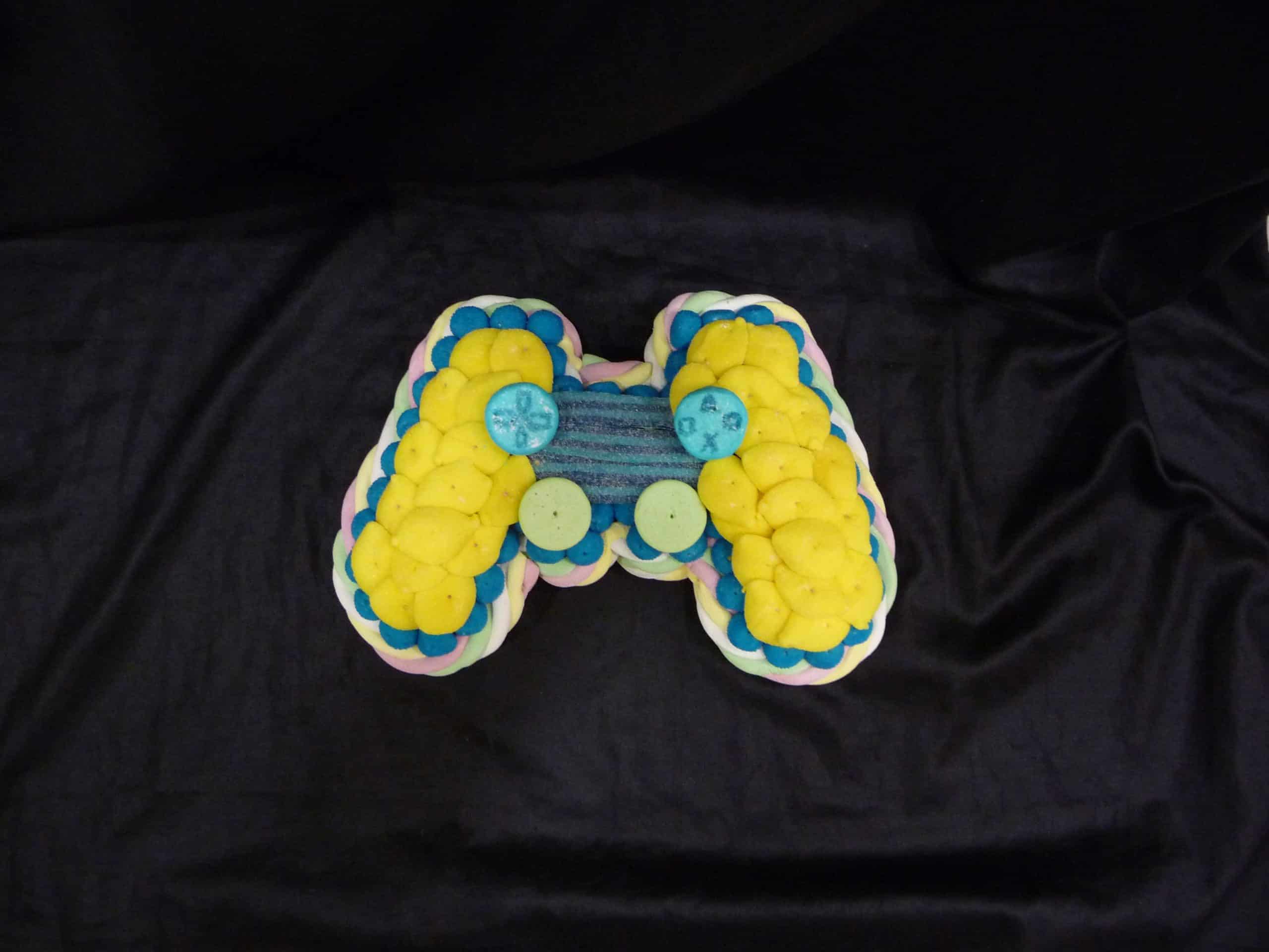 Gâteau de bonbons manette jeu vidéo