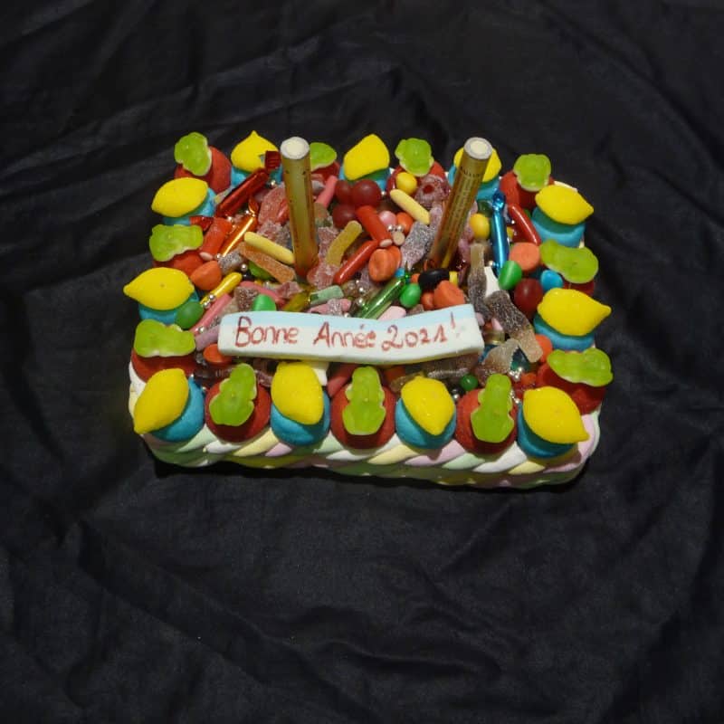 Gâteau de bonbons Bonne Année