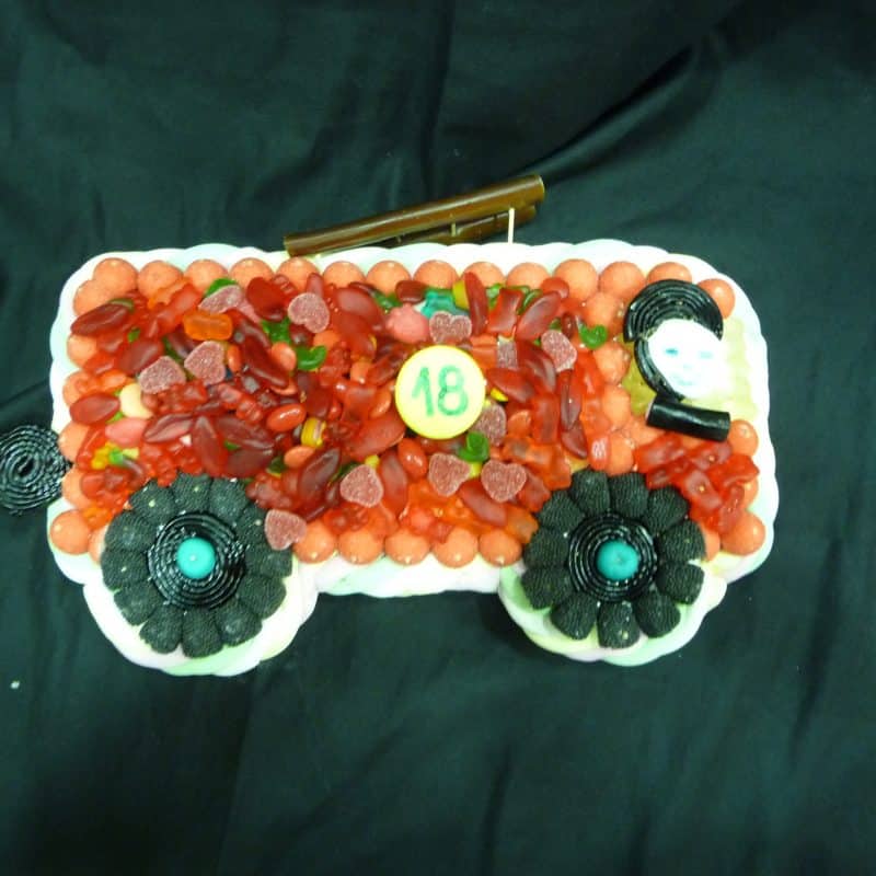 Gâteau de bonbons camion de pompier