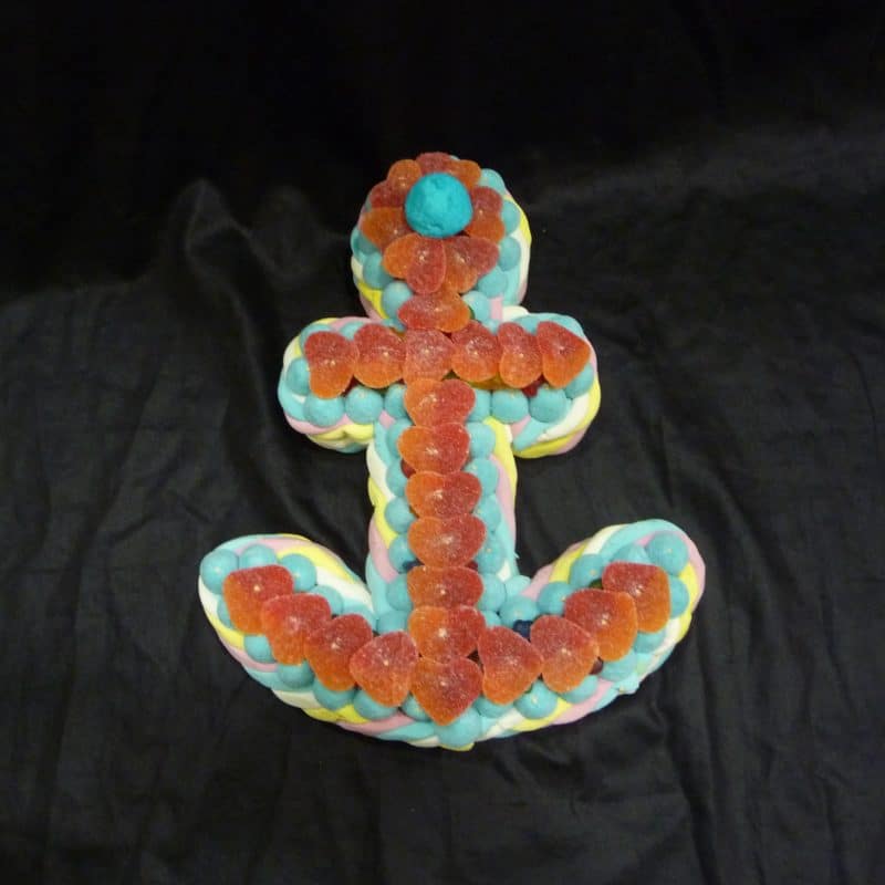 Gâteau de bonbons ancre marine