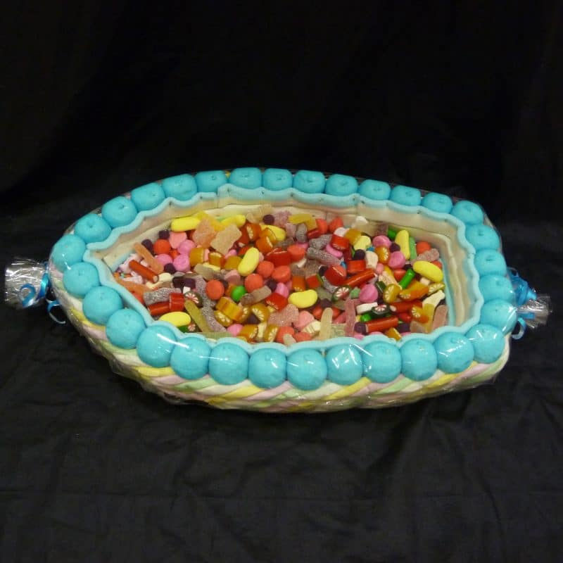 Gâteau de bonbons barque