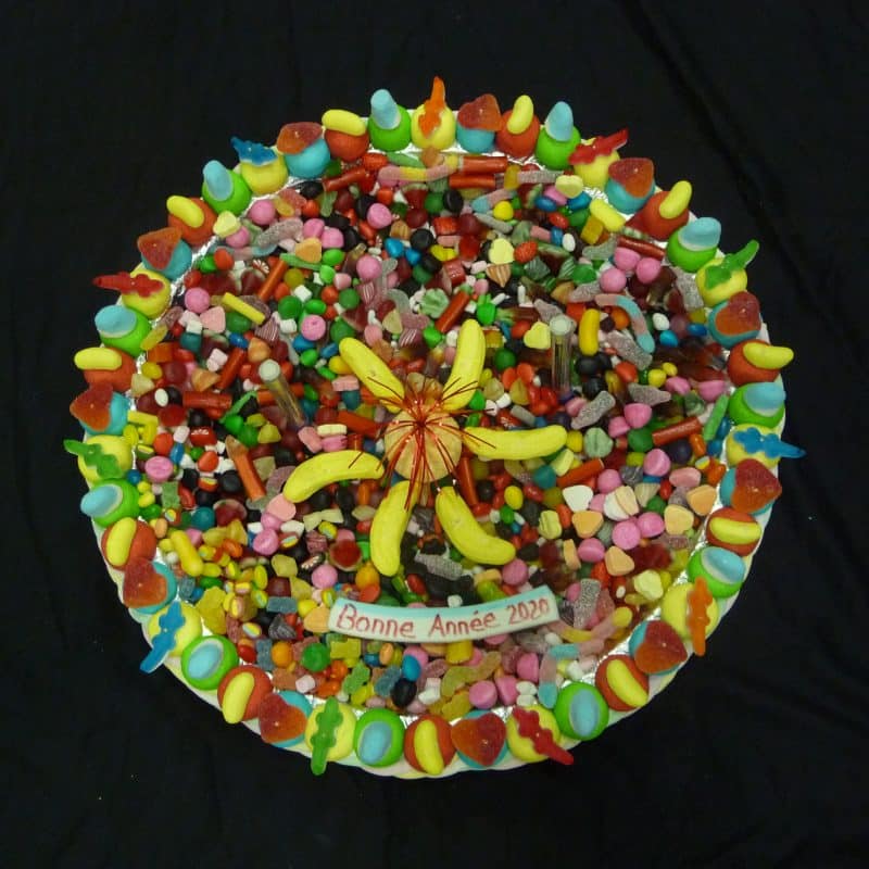 Gâteau de bonbons rond 60cm