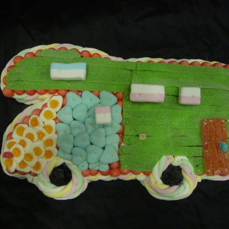 Gâteau de bonbons camping car