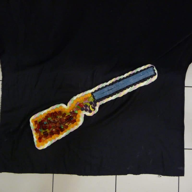 Gâteau de bonbons carabine