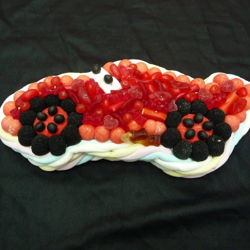 Gâteau de bonbons en forme de Car's Flash Mc Queen
