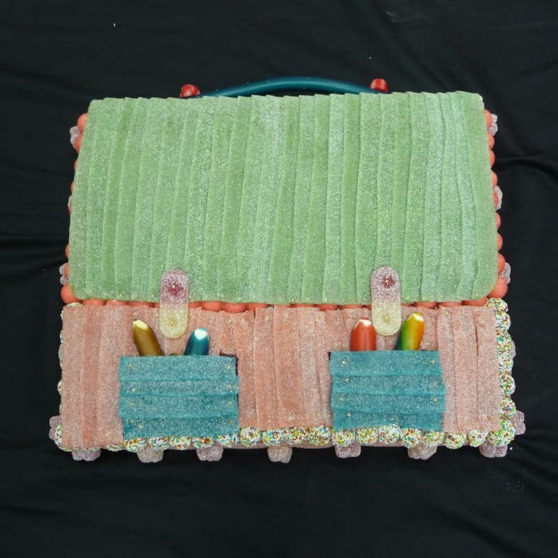 Gâteau de bonbons cartable rentrée des classes