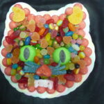 gateau de bonbons chat tete pas cher