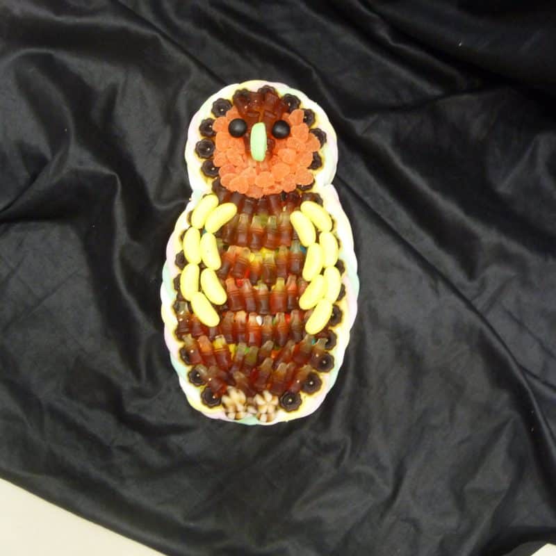 Gâteau de bonbons chouette