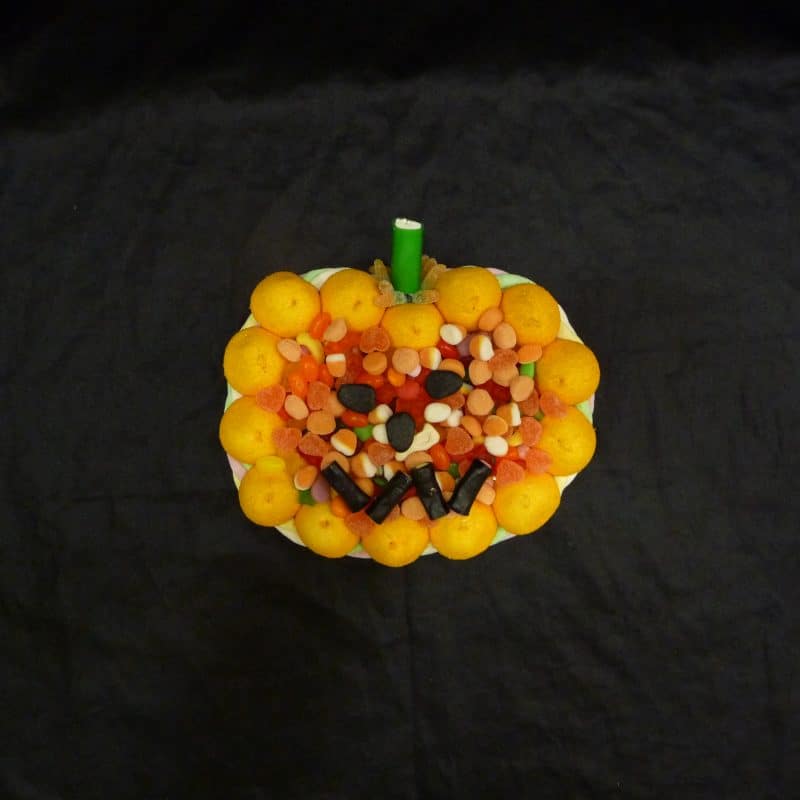 Gâteau de bonbons citrouille
