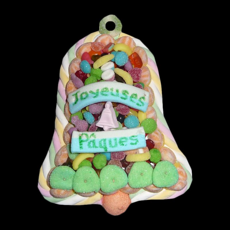 Gâteau de bonbons cloche de Pâques