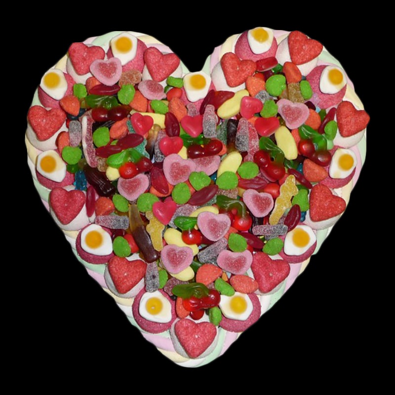 Gâteau de bonbons cœur 30 cm