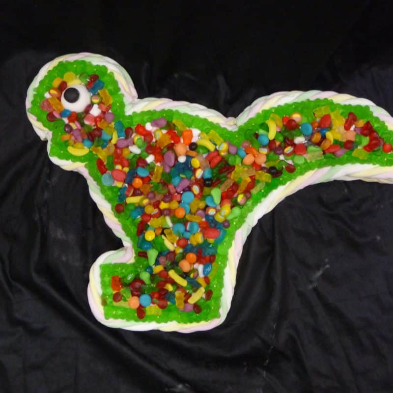 Gâteau de bonbons dinosaure