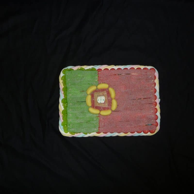 Gâteau de bonbons drapeau Portugal