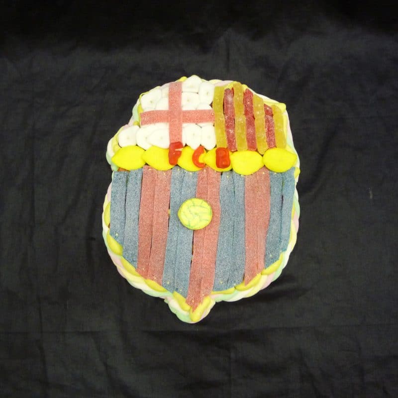 Gâteau de bonbons logo Barcelone