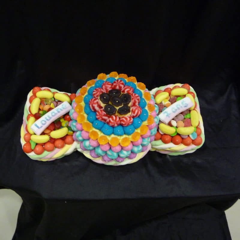 Gâteau de bonbons papillote