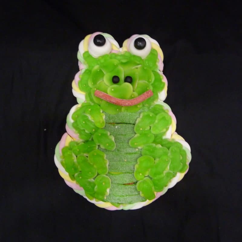Gâteau de bonbons grenouille
