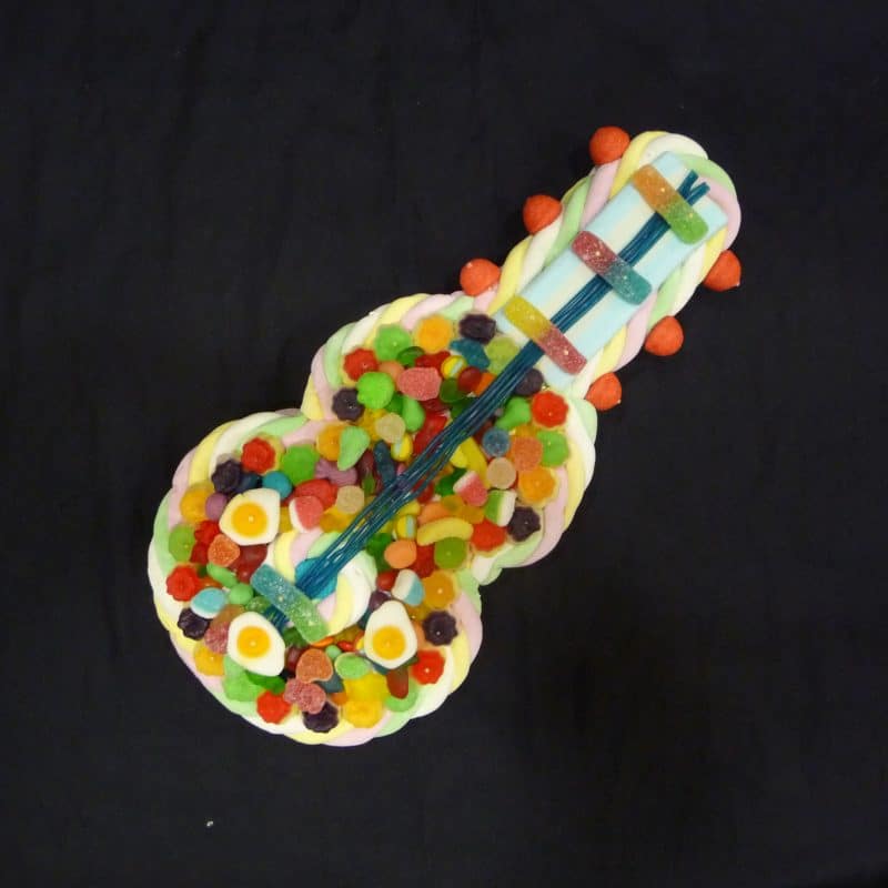 Gâteau de bonbons guitare