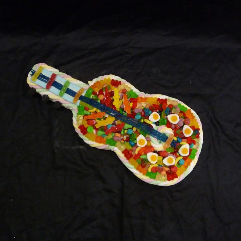 Gâteau de bonbons guitare