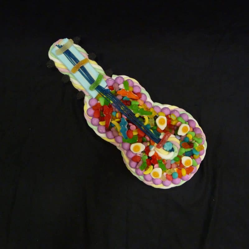 Gâteau de bonbons guitare