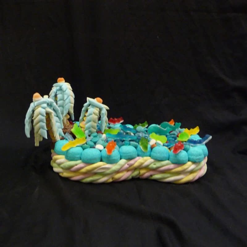 Gâteau de bonbons île aux enfants
