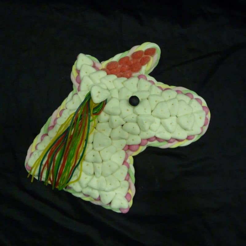 Gâteau de bonbons licorne