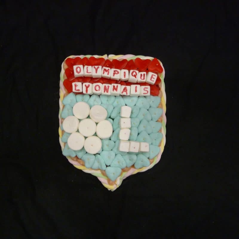 Gâteau de bonbons olympique lyonnais