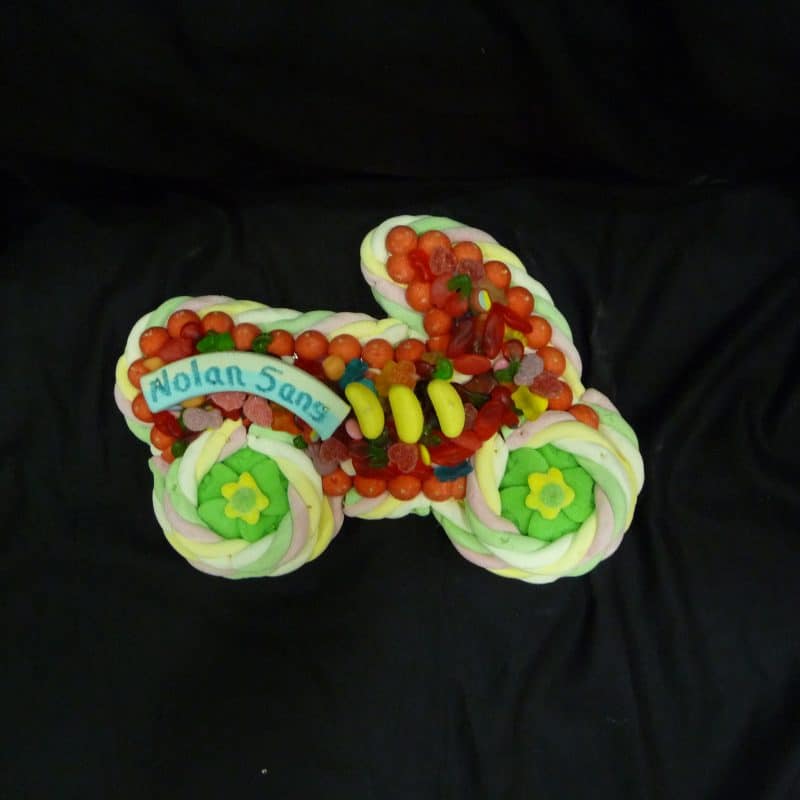 Gâteau de bonbons moto