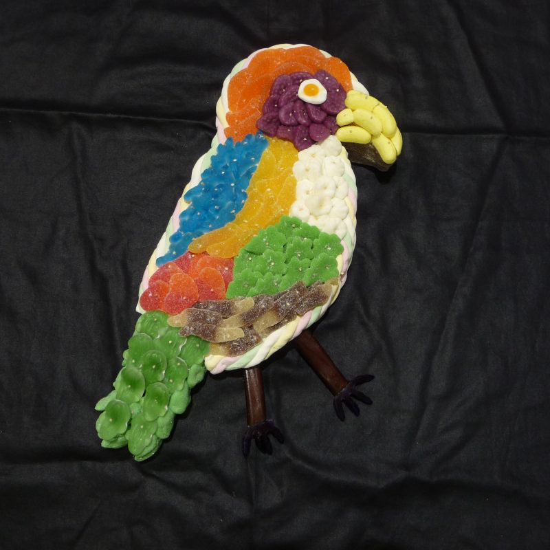 Gâteau de bonbons en forme d'Oiseau des îles