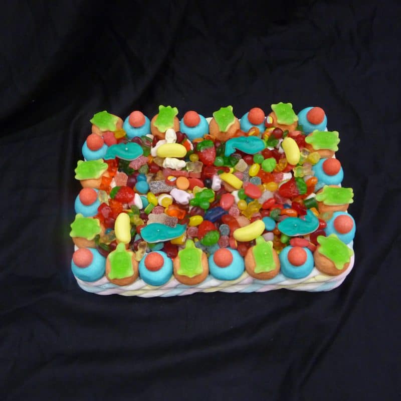 Gâteau de bonbons rectangle