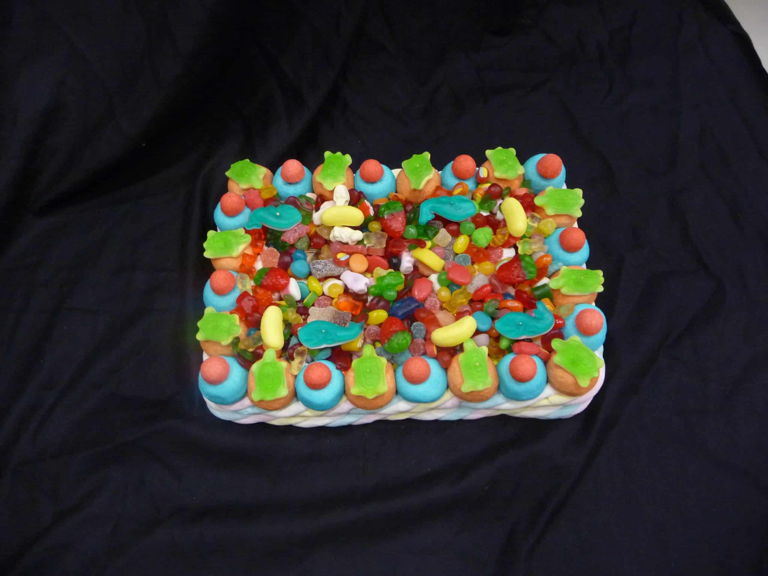 Gâteau de bonbons rectangle