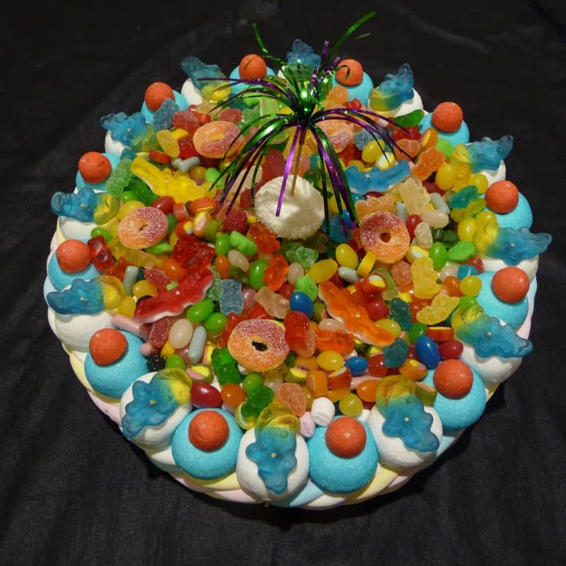 Gâteau de bonbons rond 30 cm