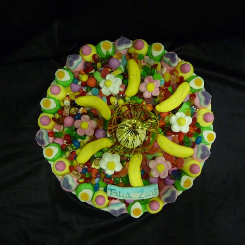Gâteau de bonbons rond 35 cm