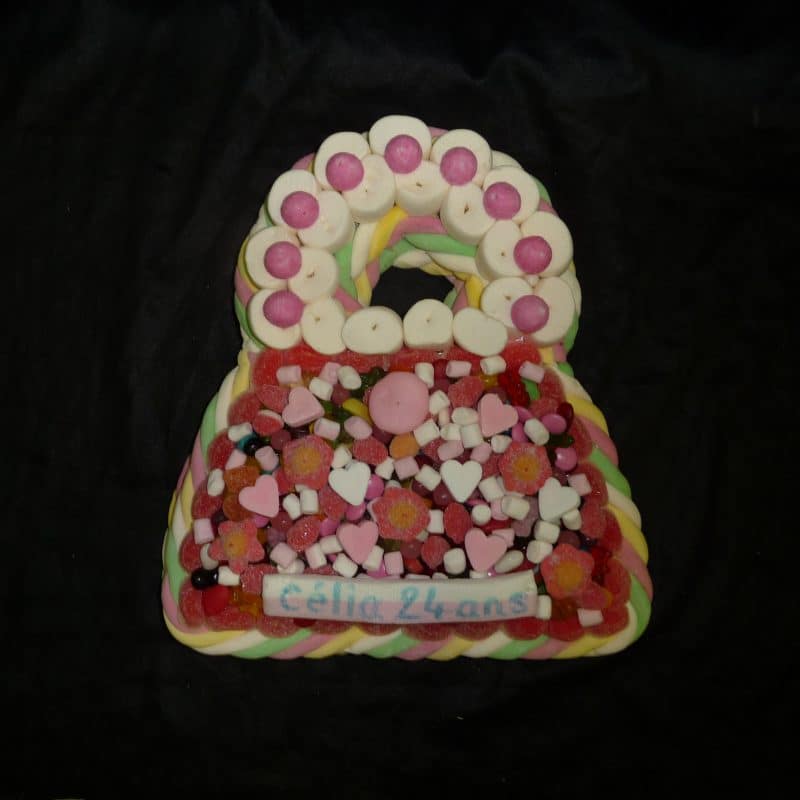 Gâteau de bonbons sac à main