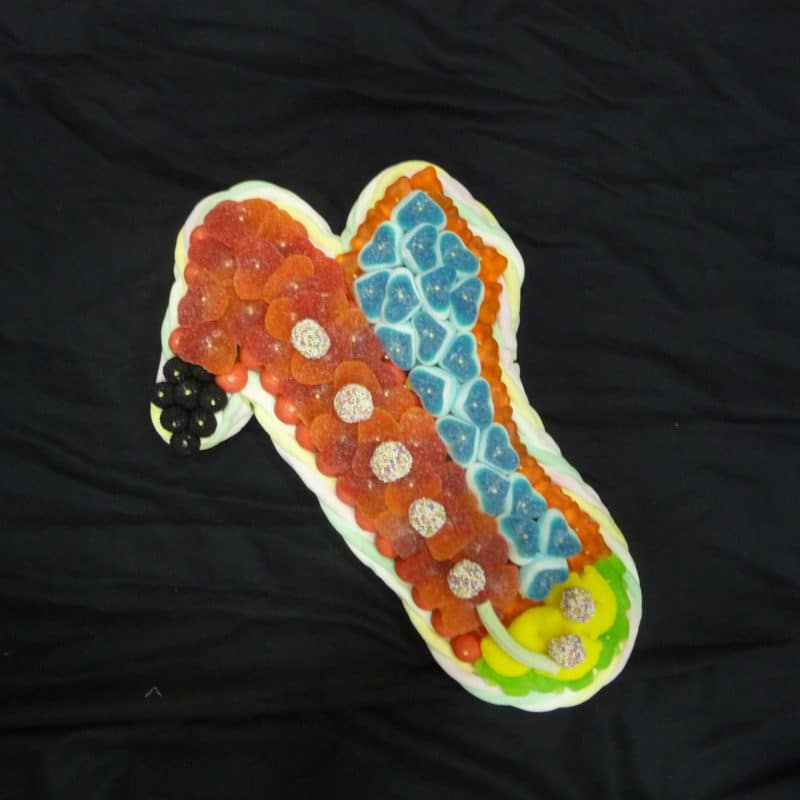 Gâteau de bonbons saxophone