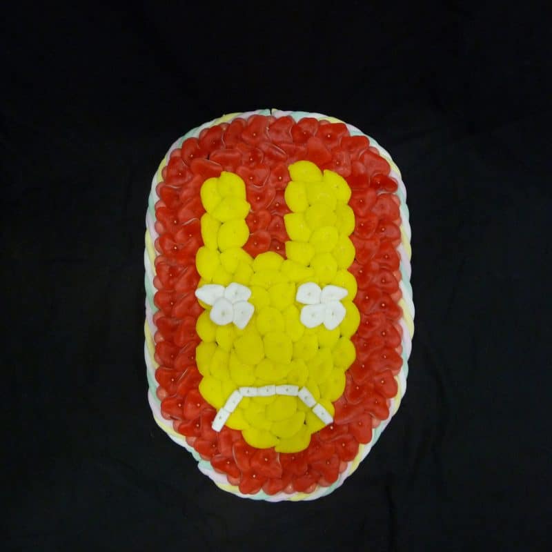 Gâteau de bonbons tête d' Iron Man